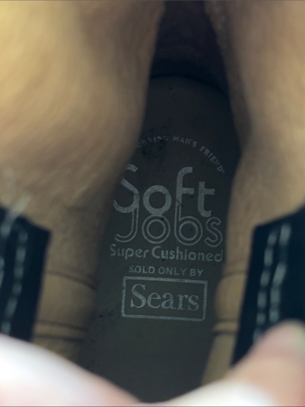Sears Soft Jobs Super Cushioned Black Leather Boots Sz 7 D - Picture 6 of 10